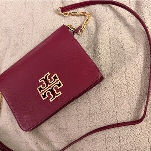 Tory Burch Wine Red Crossbody Bag